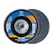 Pferd 4-1/2" x 5/8-11 Thd. POLIFAN Flap Disc - Z PSF STEELOX, Zirconia, 60 Grit, Conical 62072 - alternate 1
